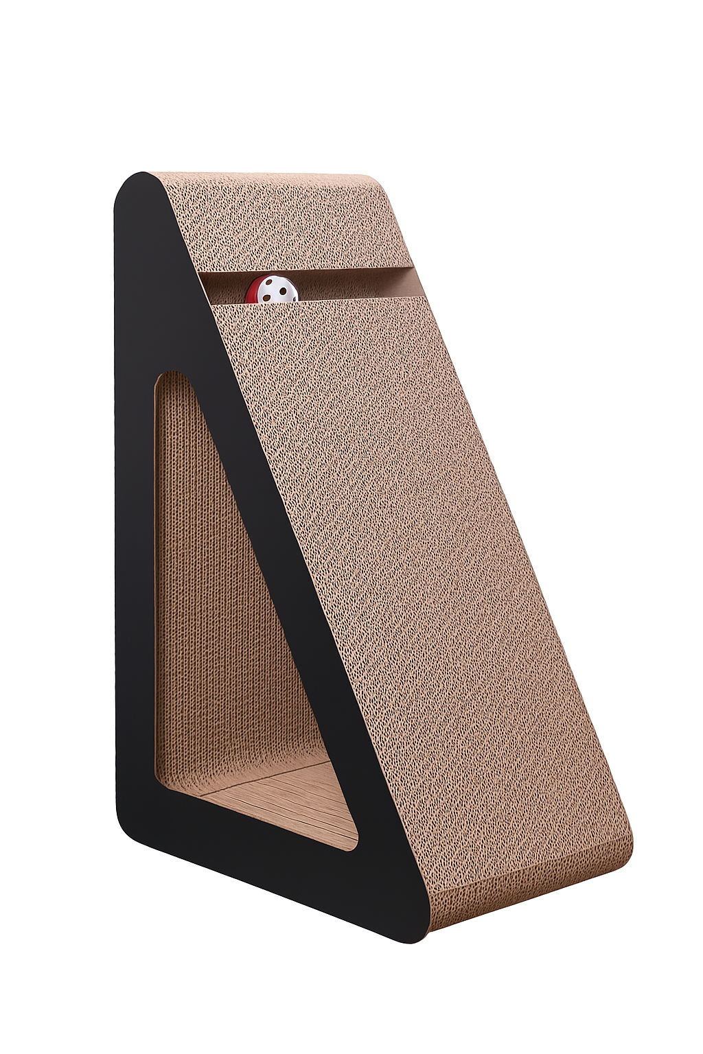 Corrugated Display Rack: Premium Triangular Cat Scratcher House